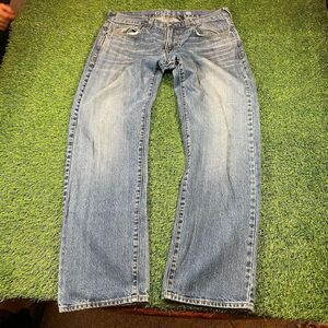 Guess Rebel Straight Leg Jeans 34x30 Blue Denim